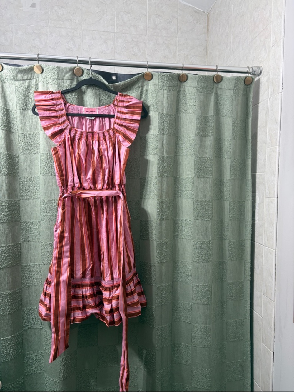 kate spade Pink and Rust Striped Sundress - Picture 4 of 10